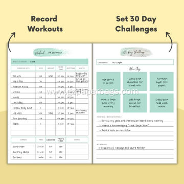 Best A5 Fitness Journal: Track Your Food and Exercise
